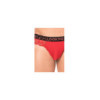 String rouge en dentelle délicate 